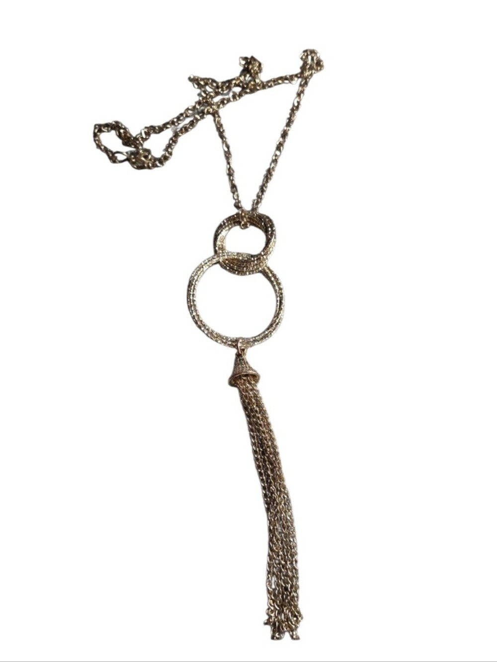 Nwot Gold Long Tassel Pendant Necklace - Women Jewelry